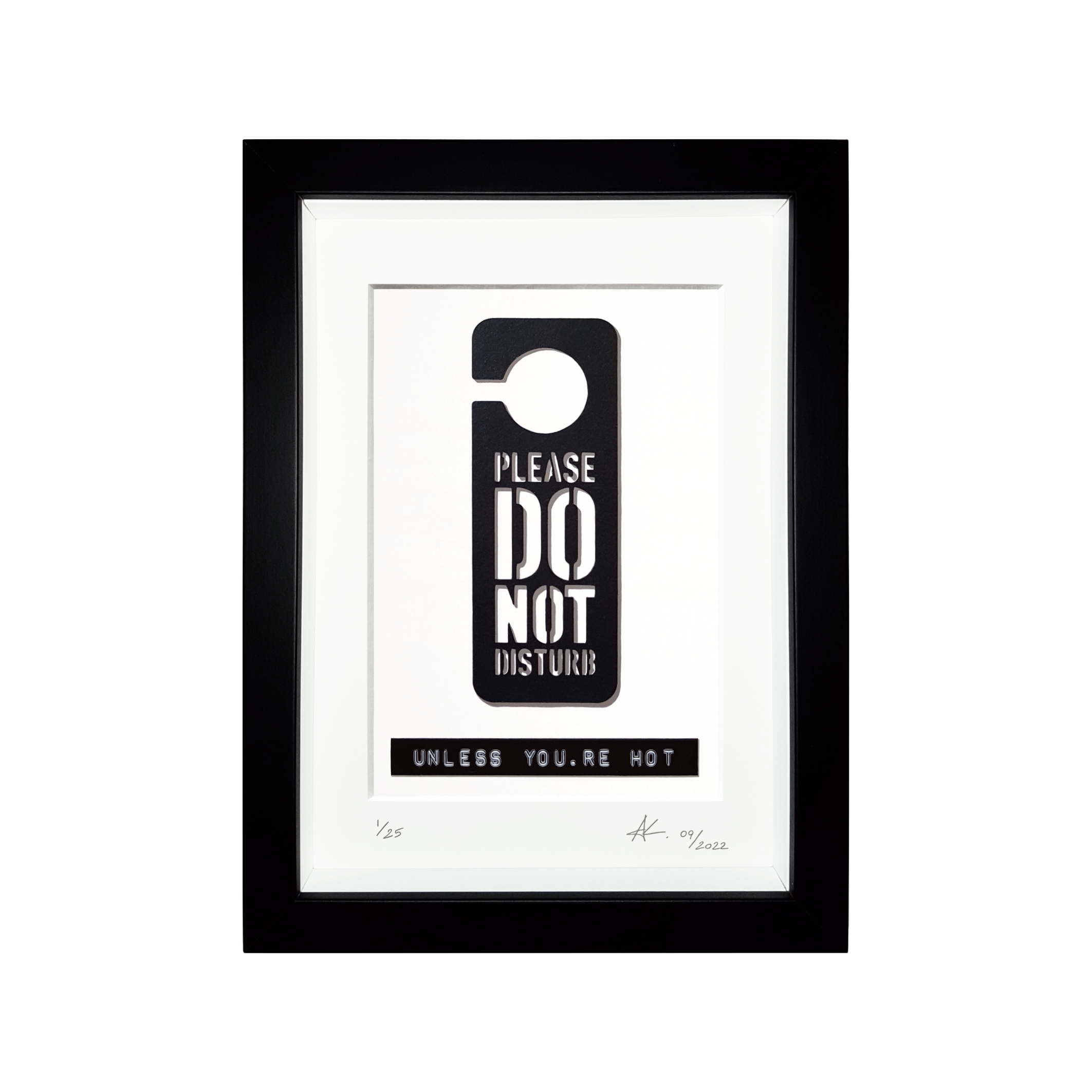 Kunstventil Do not disturb 1