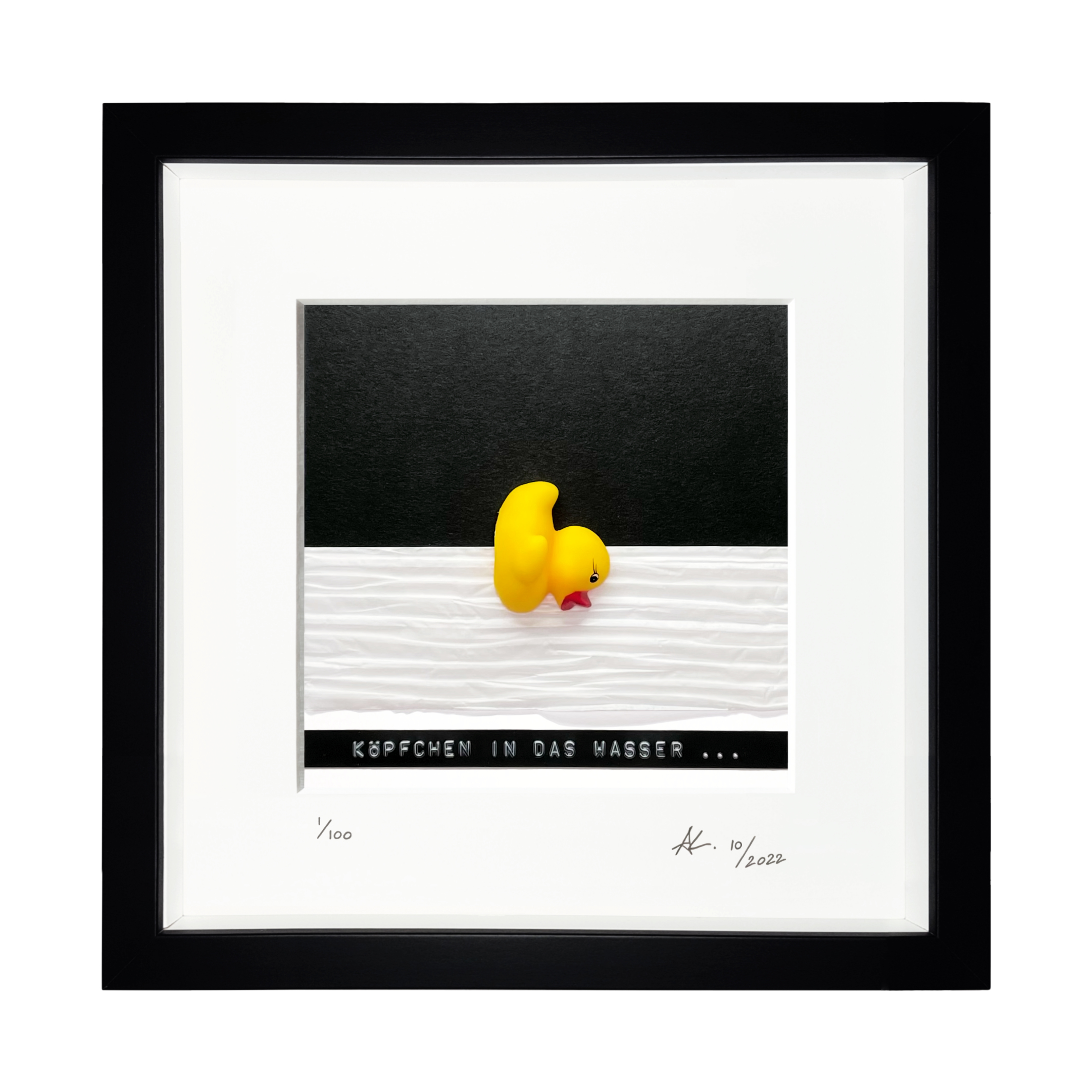 Kunstventil Köpfchen in das Wasser 1